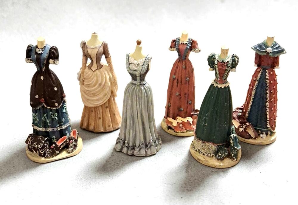 K's Collection Fashion Series Victorian Gown figurines set of 6